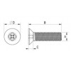 Senkschraube Metall  Kreuz DIN 965 [341-m] (341051041553)