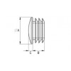 Lamellenstopf rund chrom [531] (531140041703)